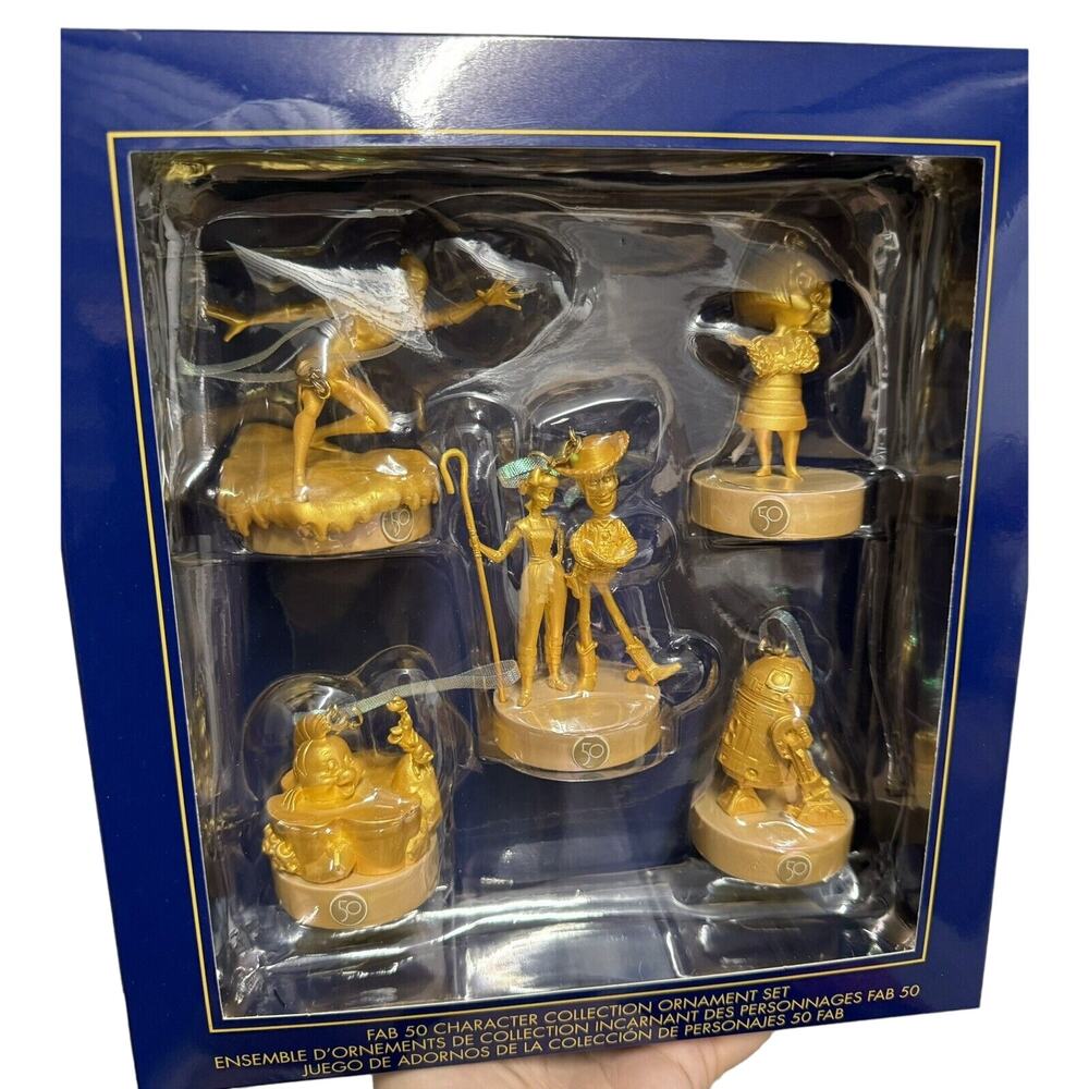 Walt Disney World 50th Fab 50 Character Collection Ornament Hollywood Studio Set